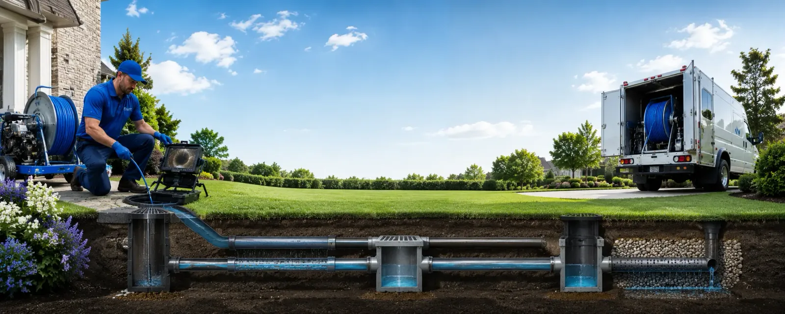 Outdoor drain cleaning information for Greenbush, VA